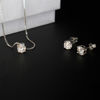 Picture of 925 Sterling Silver w/ Moissanite Stud Earrings (3mm/5mm)