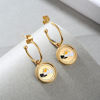 Picture of "Sun Over the Clouds" Steel Earrings 