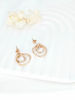 Picture of Hammered Interlocking Ring Steel Earrings 