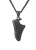 Picture of "Running for Dream" CZ Shoe Brass Necklace 