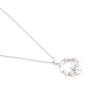 Picture of Golden Grain Mark:  925 Sterling Silver Cultivated Diamond Wheat Crown Necklace