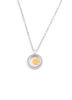 Picture of JM Moving Interwoven Star  of David Stainless Steel Judaica Pendant Necklace