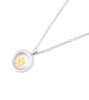 Picture of JM Moving Interwoven Star  of David Stainless Steel Judaica Pendant Necklace