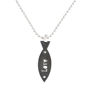 Picture of JM Love Fish Double Layer Stainless Steel Pendant Necklace