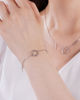 Picture of JM Thorn Cross with Love Bracelet (Brass)-40cm+5cm