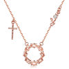 Picture of JM Thorn Cross with Love Necklace (Brass)