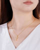 Picture of JM 925 sterling silver bead with marquise cross necklace. (40+5CM)